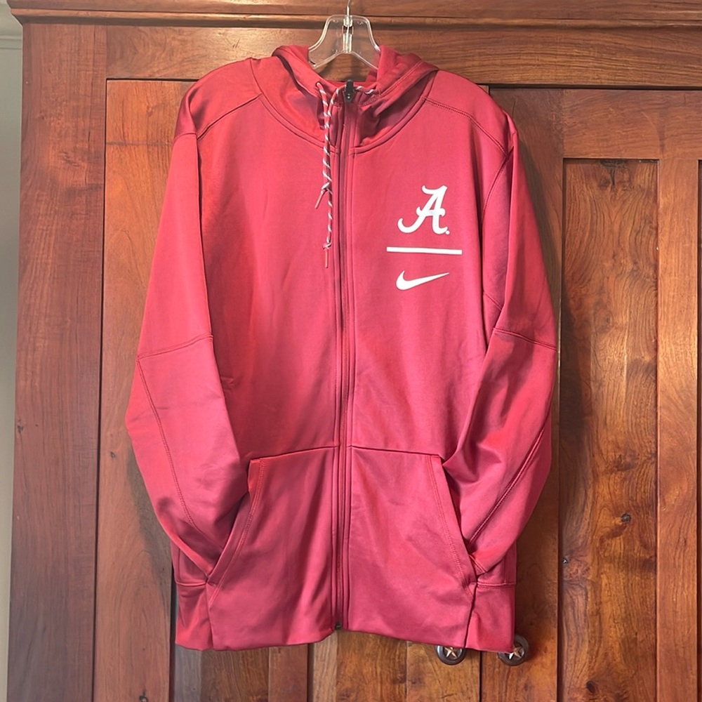 Nike Alabama Crimson Tide Hoody Zip Front Sweatshirt Therma-Fit Large